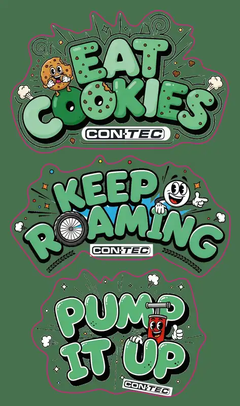 CONTEC Aufkleber Slogans 105 x 180 mm Preiswert
