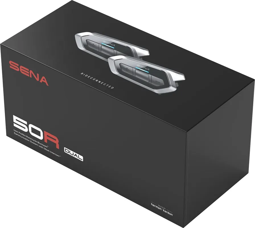 Letzte Chance SENA 50R Mesh Kommunikationssystem mit SOUND BY Harman Kardon, Doppelpack