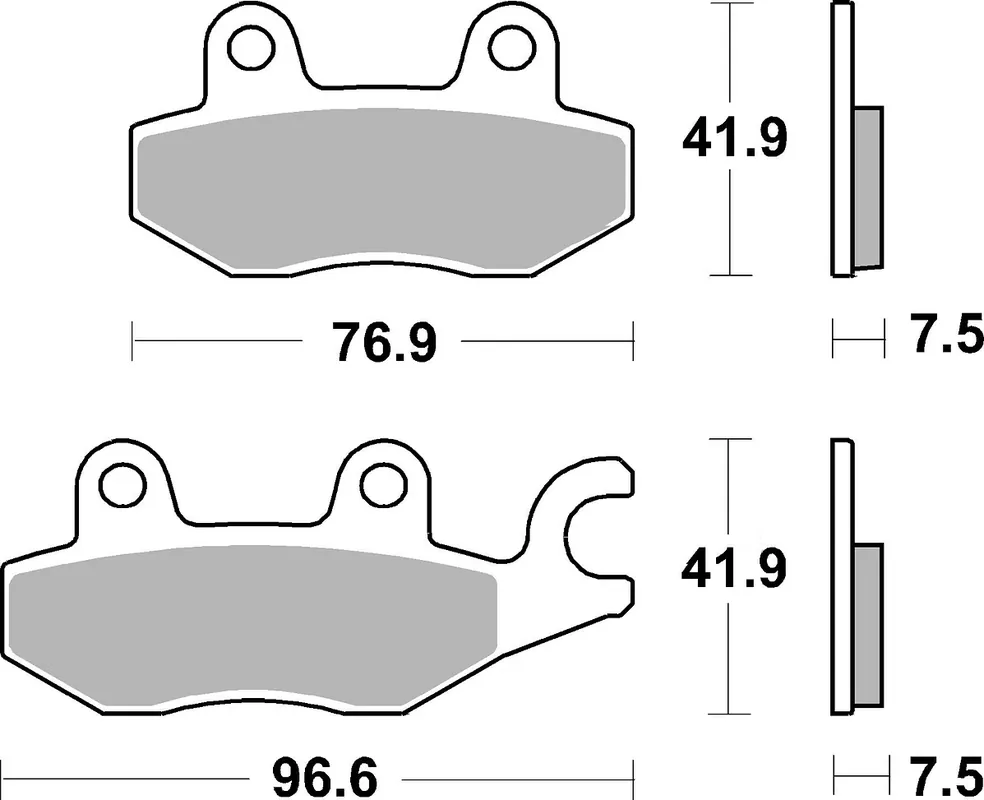 Neu Im Sortiment SBS Bremsbelag 955DS-1 Road Racing Endurance (Giftiger Biss)