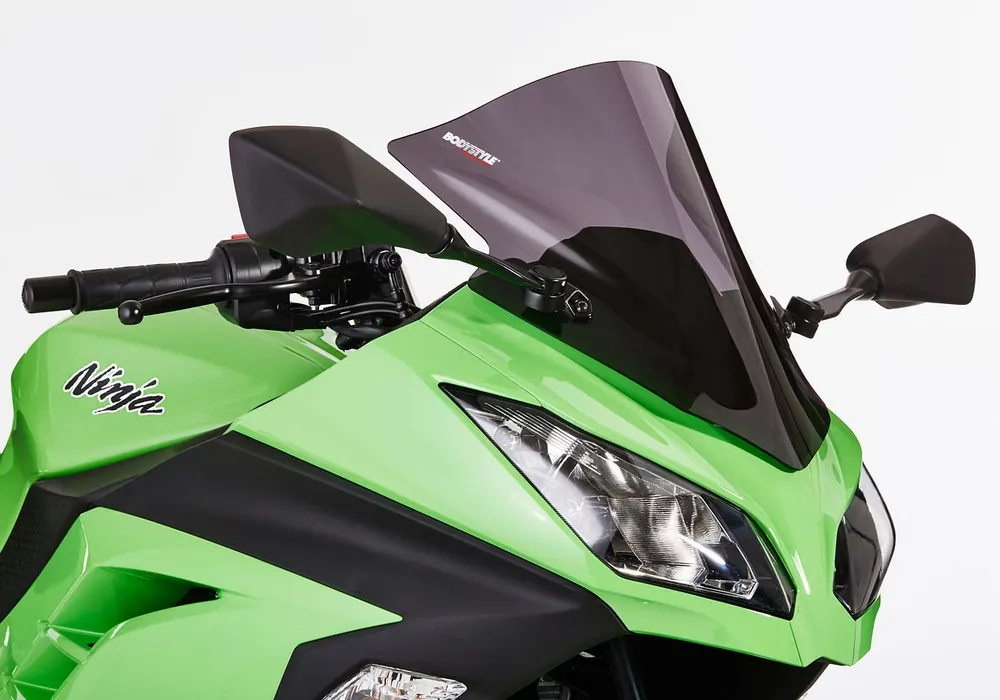 Neue Ware BODYSTYLE Racing Cockpitscheibe Perspex® Acrylic 3mm für KAWASAKI Ninja 300