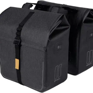 Basil Urban Dry Doppeltasche 50 l schwarz,grau Markenware