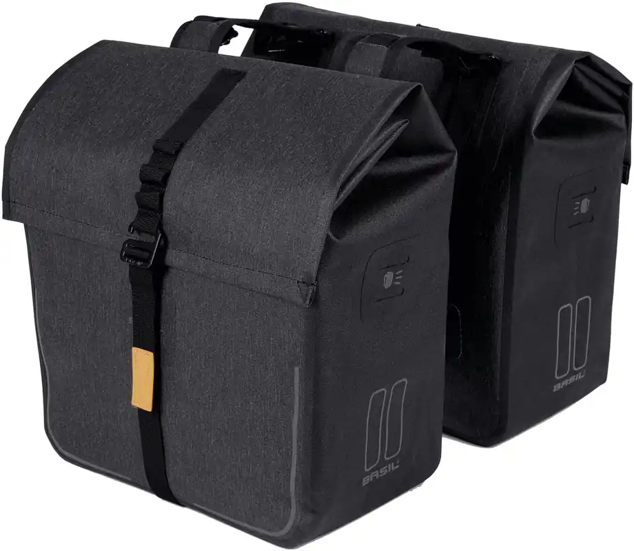 Basil Urban Dry Doppeltasche 50 l schwarz,grau Markenware