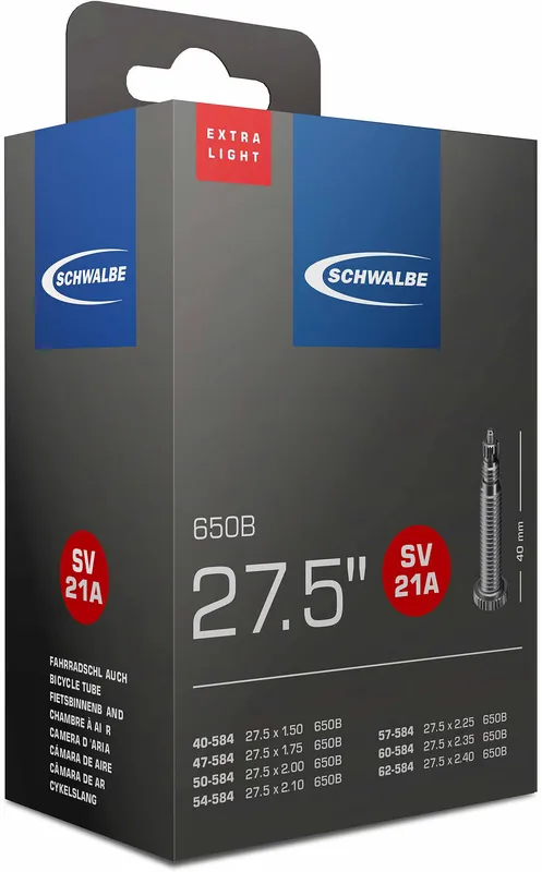 Knallerangebot Schwalbe Schlauch Nr. 21A Extralight 27,5 Zoll schwarz