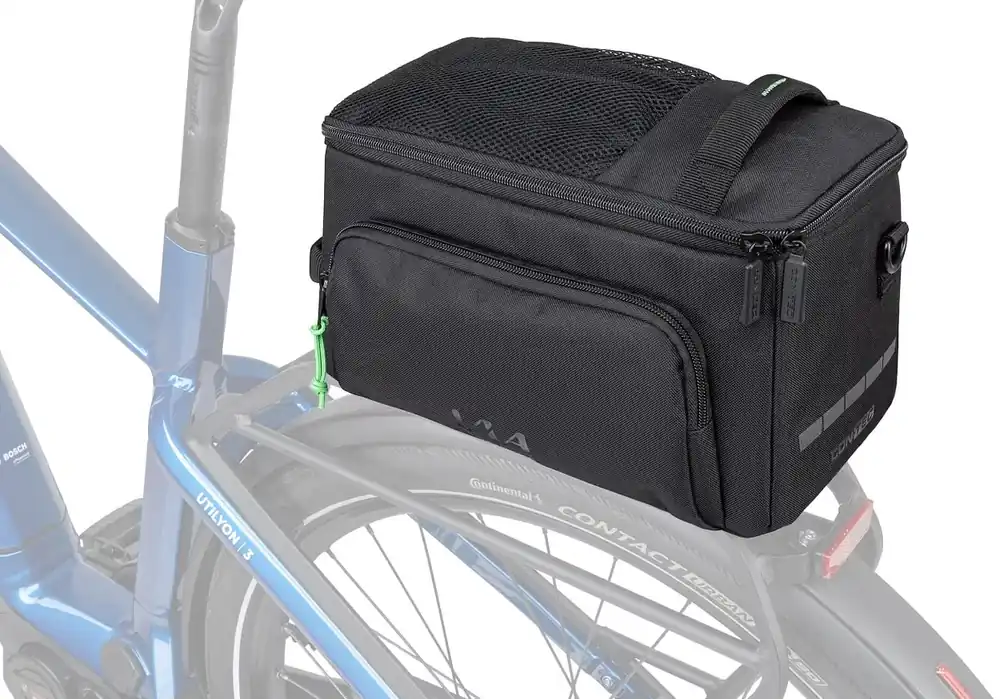 Super-Preis CONTEC Gepäckträgertasche Via Commuter schwarz inkl. vormontiertem AVS Adapter