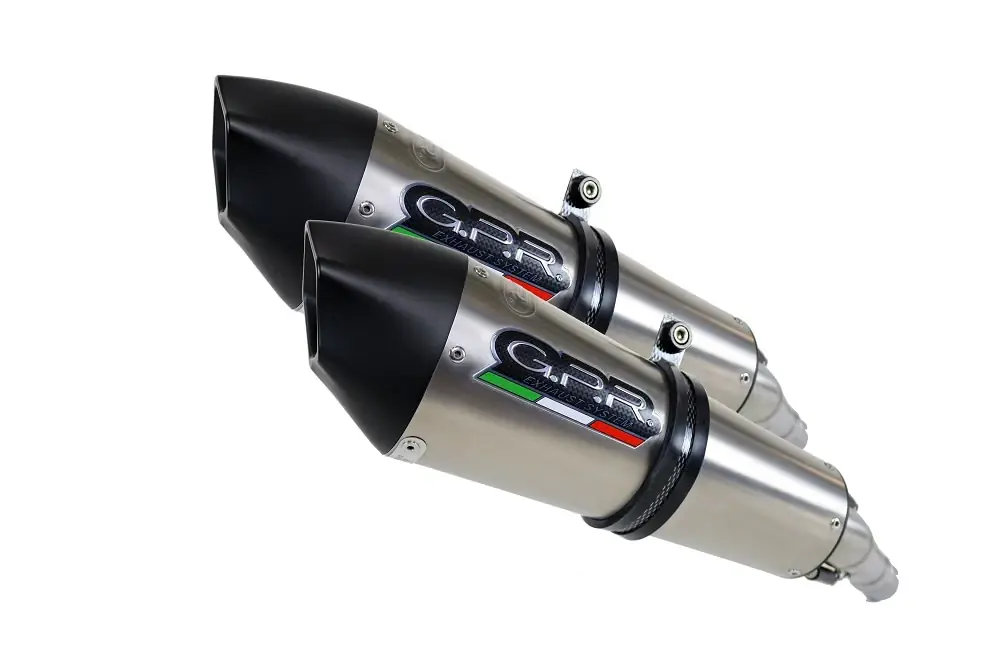 Schnäppchen GPR Endschalldämpfer Ducati MonsTEr 696 2008/14 Pair EC-Approv. slip-on exhaust Gpe Ann. Titaium
