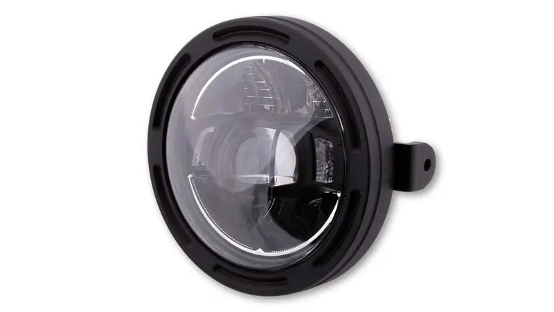 HIGHSIDER pro 5 3/4 Zoll Scheinwerfer Frame-R2 Typ 10 LED Schwarz Seitliche Befestigung Top-Preis