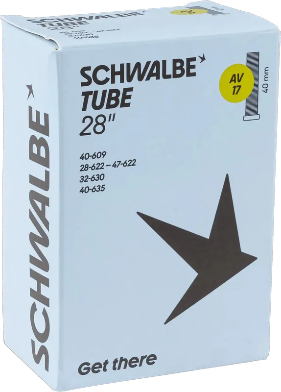 Neue Ware Schwalbe Schlauch Nr. 17 28 Zoll Schraderventil (AV), 40 mm