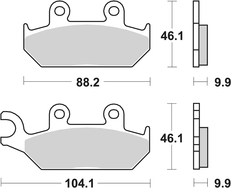 SBS Bremsbelag 650HF Street Ceramic Echt