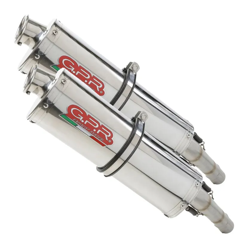 Neuheit GPR Endschalldämpfer Cagiva Gran Canyon 1998/00 Pair EC-Approv. slip-on exhaust Trioval