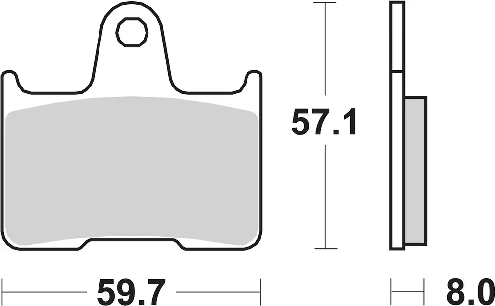 SBS Bremsbelag 715H.HF Street High Power Ceramic Aktuell