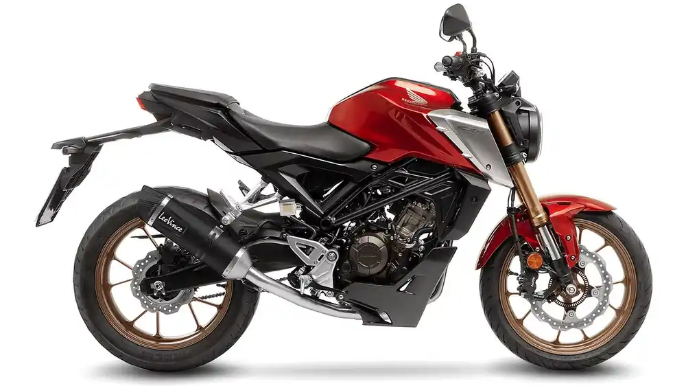 Begrenztes Angebot LeoVince Komplettanlage Edelstahl SBK LV ONE EVO Schwarz für HONDA CB 125 R mit Katalysator