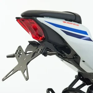 Aktuell PROTECH X-SHAPE Kennzeichenhalter SET mit Reflektor und Beleuchtung Alu & Stahl Schwarz für SUZUKI GSX-R 125, GSX-S 125