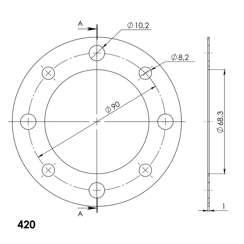 Supersprox Edge Disk 420 34Z (Gold) Neuheit