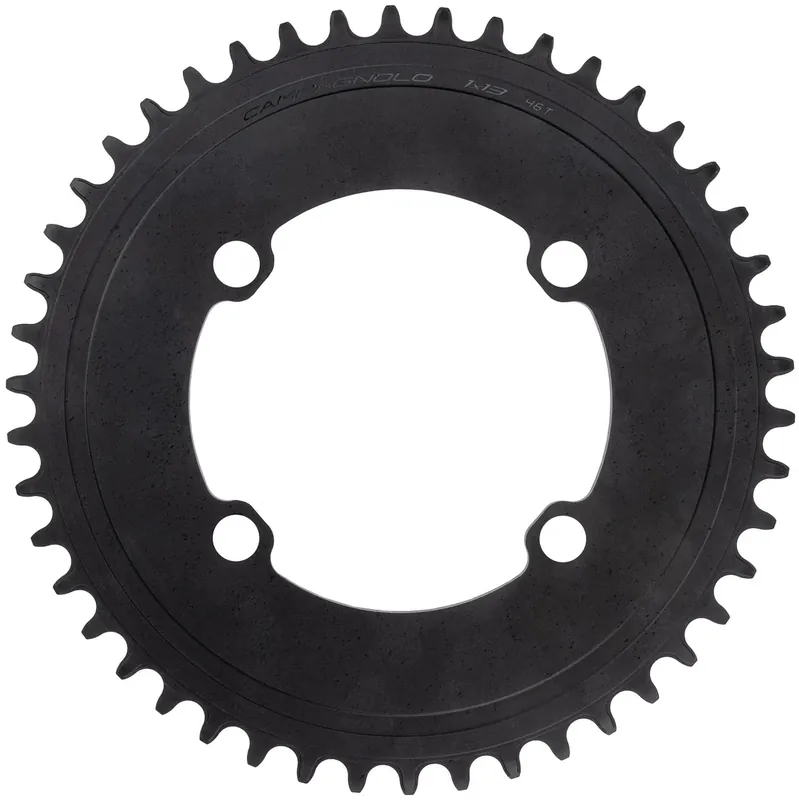 Campagnolo Kettenblatt Super Record WRL 46 Zähne schwarz Begrenztes Angebot