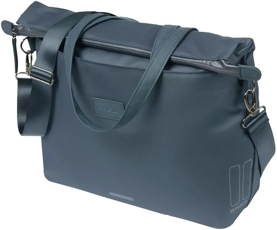 Solange Der Vorrat Reicht Basil Manhatten Hook-On System Commutertasche blau