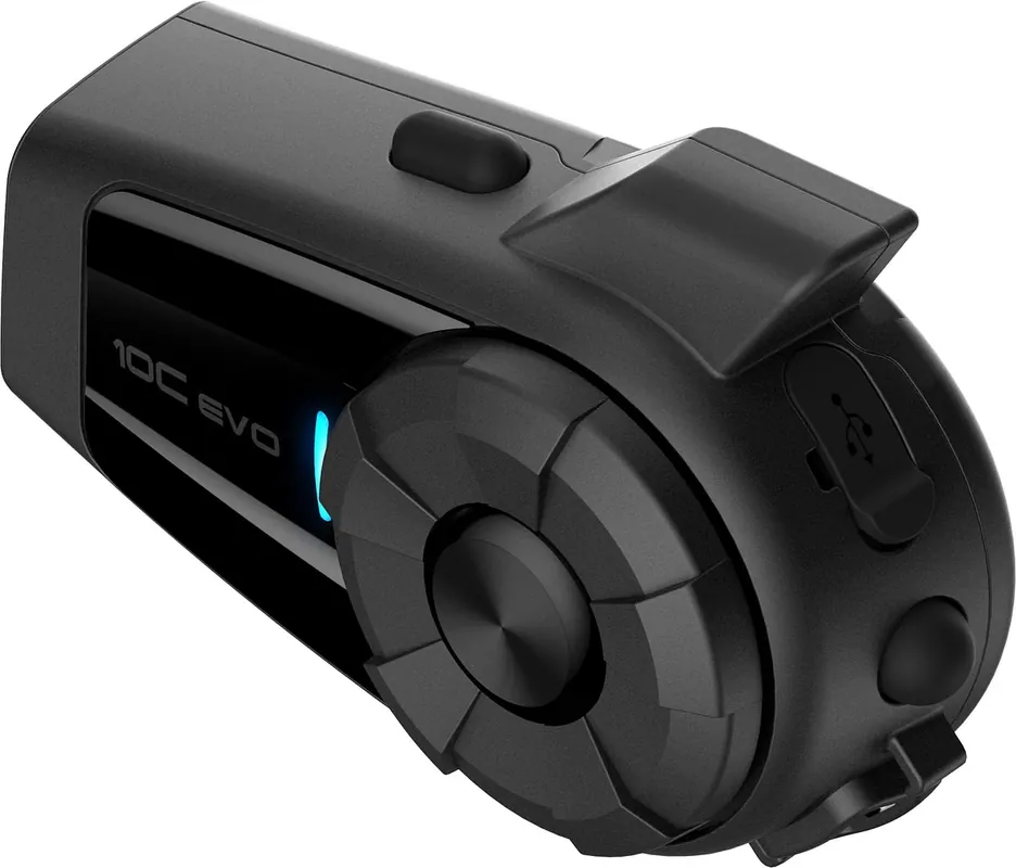 SENA 10C EVO Bluetooth-Kommunikationssystem mit Kamera und HD‑Lautsprechern, Einzelpack Expressversand