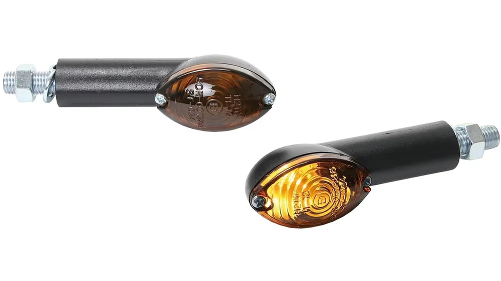 Bestpreis Spec-X Blinker Cat`s Schwarz Getönt 40 mm Lang