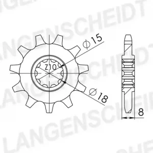 Markenprodukt Supersprox Ritzel 415 13Z