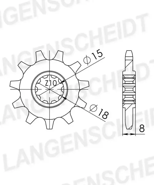 Markenprodukt Supersprox Ritzel 415 13Z