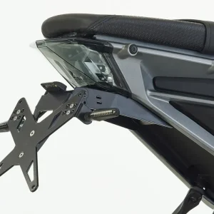 PROTECH X-SHAPE Kennzeichenhalter SET mit Reflektor und Beleuchtung Alu & Stahl Schwarz für KTM 390 Duke, 125 Duke Bestseller