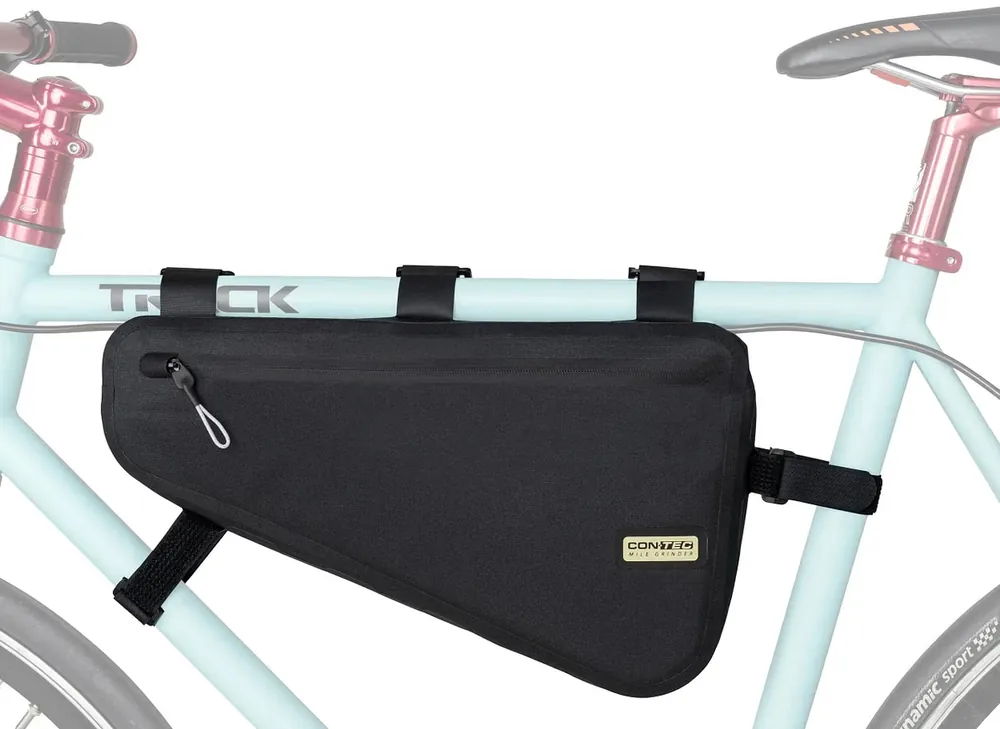 Preisreduziert CONTEC Rahmentasche Mile Grinder Frame Bag schwarz 4 l