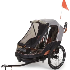 Bobike Trailer & Stroller Kinderanhänger grau/blau Sale