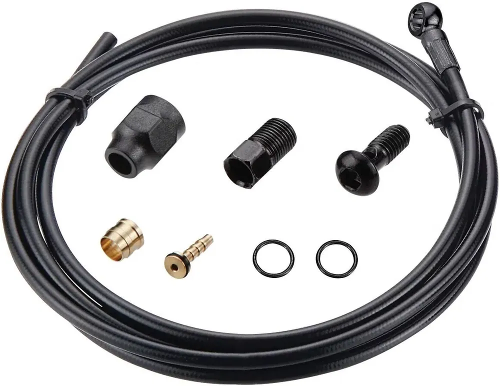 TRP Bremsleitungs-Kit 2000 mm schwarz Ø 5,5 Banjo Anschluss Top-Angebot