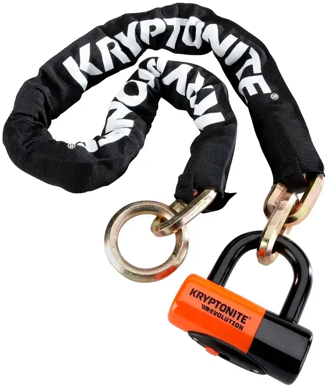 KRYPTONITE Kettenschloss New York Cinch Ring Chain 130 cm schwarz, orange Markenprodukt