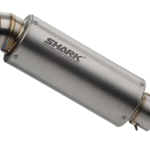Heißes Angebot Shark Performance SLIP-ON Titan silber SRC 4 für KAWASAKI Ninja 500 SE,Z500 / SE EURO5+