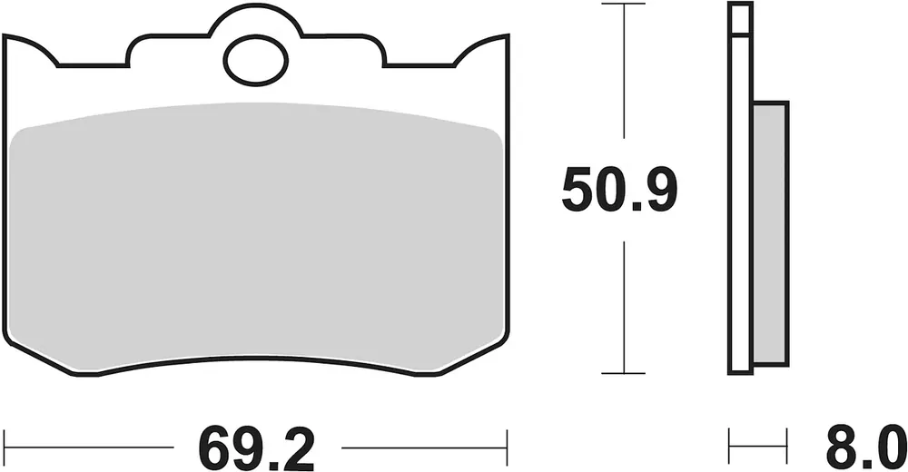 SBS Bremsbelag 678HF Street Ceramic Preiswert