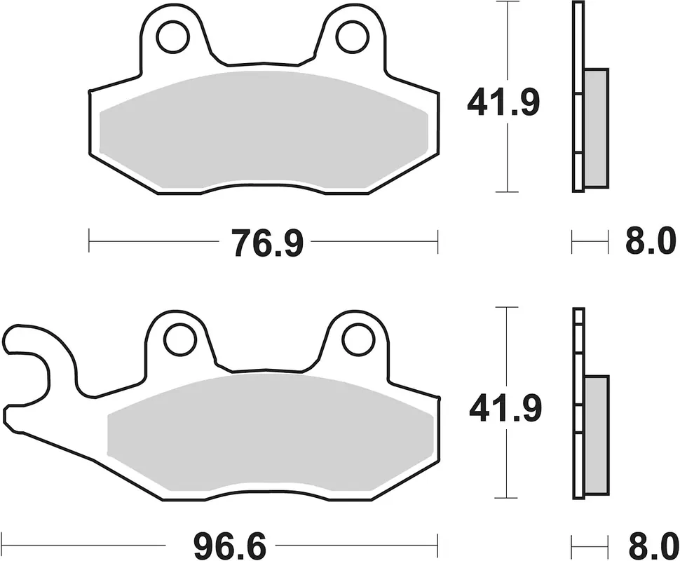 Top-Seller SBS Bremsbelag 611SI Offroad Sinter