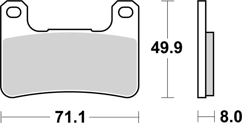 SBS Bremsbelag 806HS Street Sinter Knallerangebot