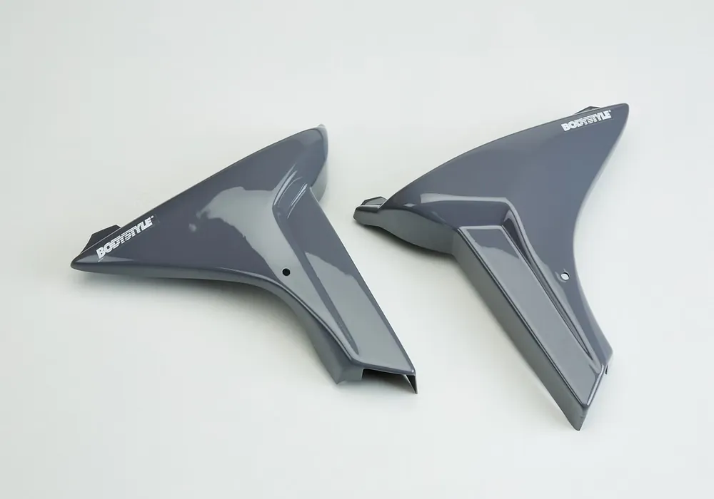 BODYSTYLE Sportsline Kühlerseitenverkleidung ABS Kunststoff grau für YAMAHA MT-09 / SP Neu