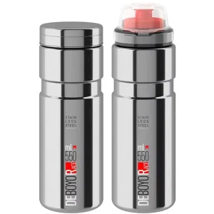 Neu Elite Deboyo Race Thermo Trinkflasche 550 ml silber