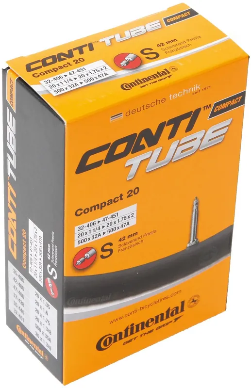 Direktkauf Continental Schlauch Compact 20 Zoll schwarz Sclaverand 42 mm