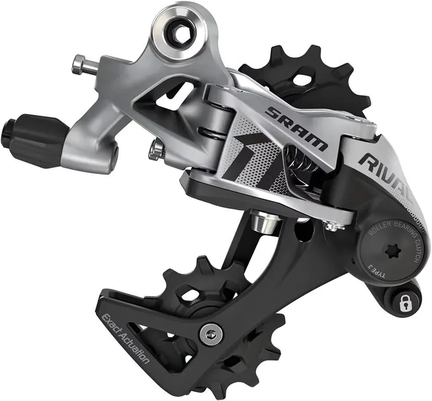SRAM Schaltwerk Rival 1 mittellanger Käfig schwarz, silber Saisonangebot