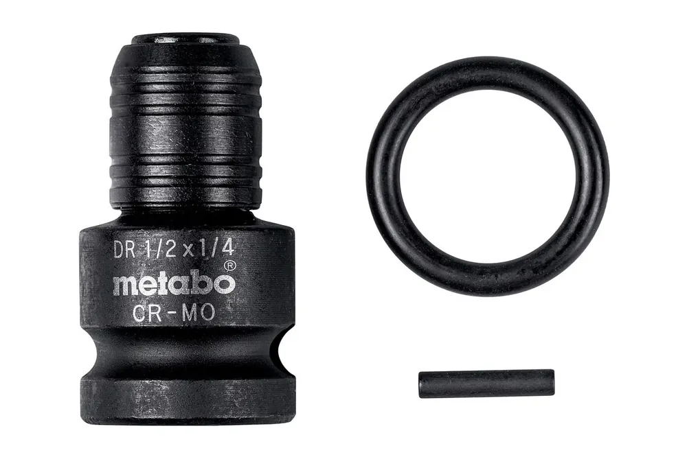 Mega-Angebot Metabo Schlagadapter 1/2" auf 1/4" E6,33-teiliginkl. Sicherungsring- und Stift
