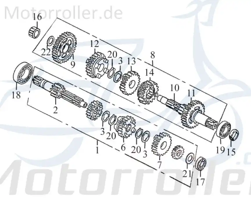 Wochenendangebot Keeway RY8 50 Seegerring Klemmring 50ccm 2Takt 97014-20012-K Sicherungsring Nutring Sicherungsclip Seegering Scooter Ersatzteil Service