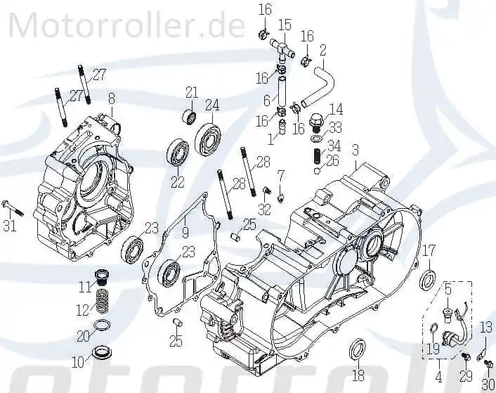 Super-Preis AEON Stehbolzen M8x225mm Aprilia Gewindestange 94717-08225-C Gewindebolzen Gewinde-Stange Stiftschraube Gewindestab Schraubbolzen Moped