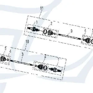 Preisknaller CF-Moto ZForce 800 Antriebswelle 800ccm 4Takt 7000-280211 hinten rechts Antriebsachse Ausgangswelle Getriebeausgangswelle Getriebewelle