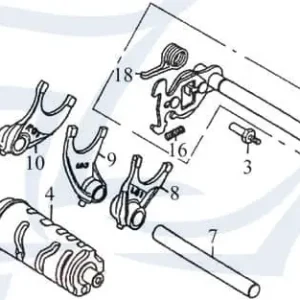 Exploroer Titan 300 Arretierung 270ccm 4Takt 24228-CEE-00 Halterung Quad ATV UTV Ersatzteil Service Inpektion Direktimport Sonderaktion