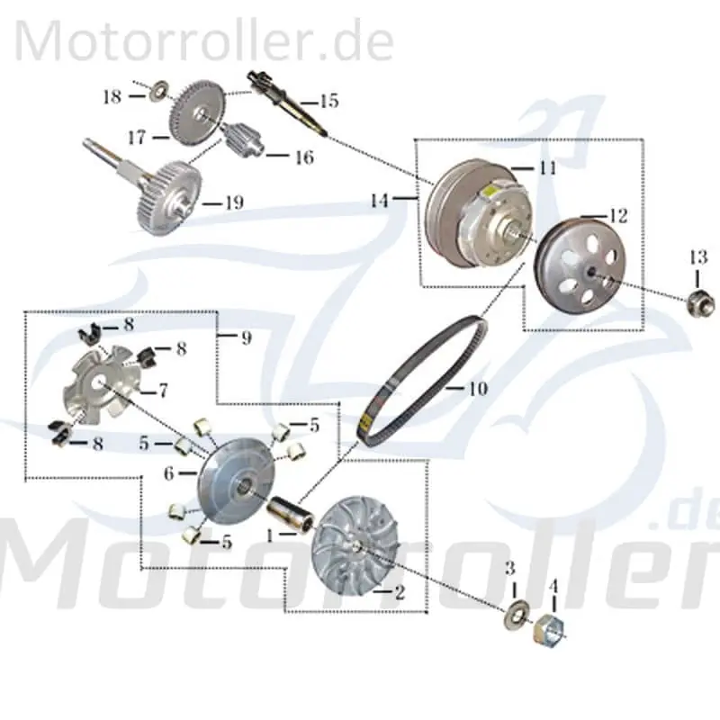 Kreidler Martinique 125 DD Nockenplatte 704896 Nockenscheibe Reglerplatte Variomatik Variokupplung Original Ersatzteil Mega-Angebot