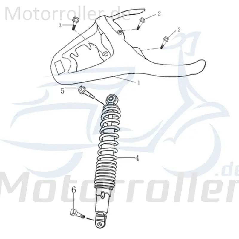 Rex Hiker 50 City DD GEPÄCKTRÄGER Roller 50ccm 2Takt 706963 Topcase-Halterung Kofferträger Gepäck-Träger Topcasehalterung Koffer-Träger Neue Ware