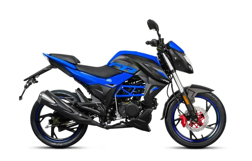 Sale Motorrad Fighter 50 FR-S blau 45 km/h Euro 5 Schaltmoped Mokick 50ccm 4 Takt Kleinkraftrad Krad