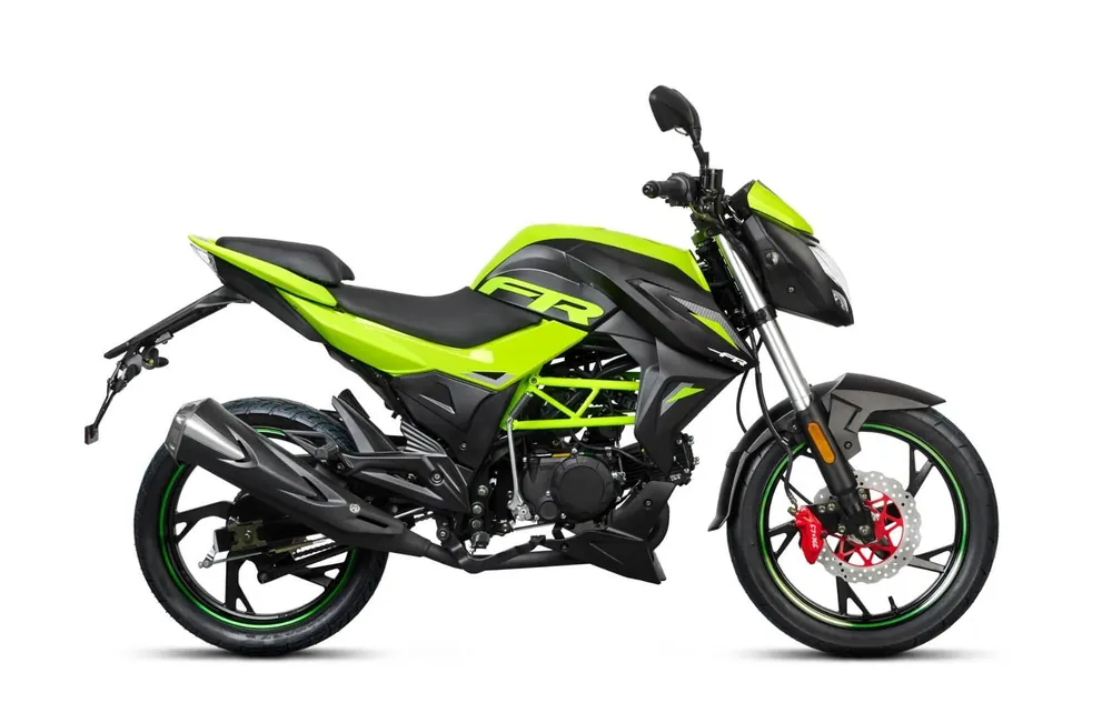 Neu Im Sortiment Motorrad Fighter 50 FR-S grün 45 km/h Euro 5 Schaltmoped Mokick 50ccm 4 Takt Kleinkraftrad Krad