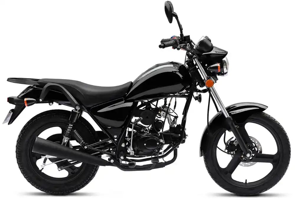 Motorrad Fighter 50 V-S schwarz 45 km/h Euro 5 Schaltmoped Mokick 50ccm 4 Takt Kleinkraftrad Krad Solange Der Vorrat Reicht