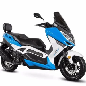 Motorroller Firejet 125 BMAX weiß-blau Euro 5 Scooter Roller 125 ccm 4 Takt Markenware