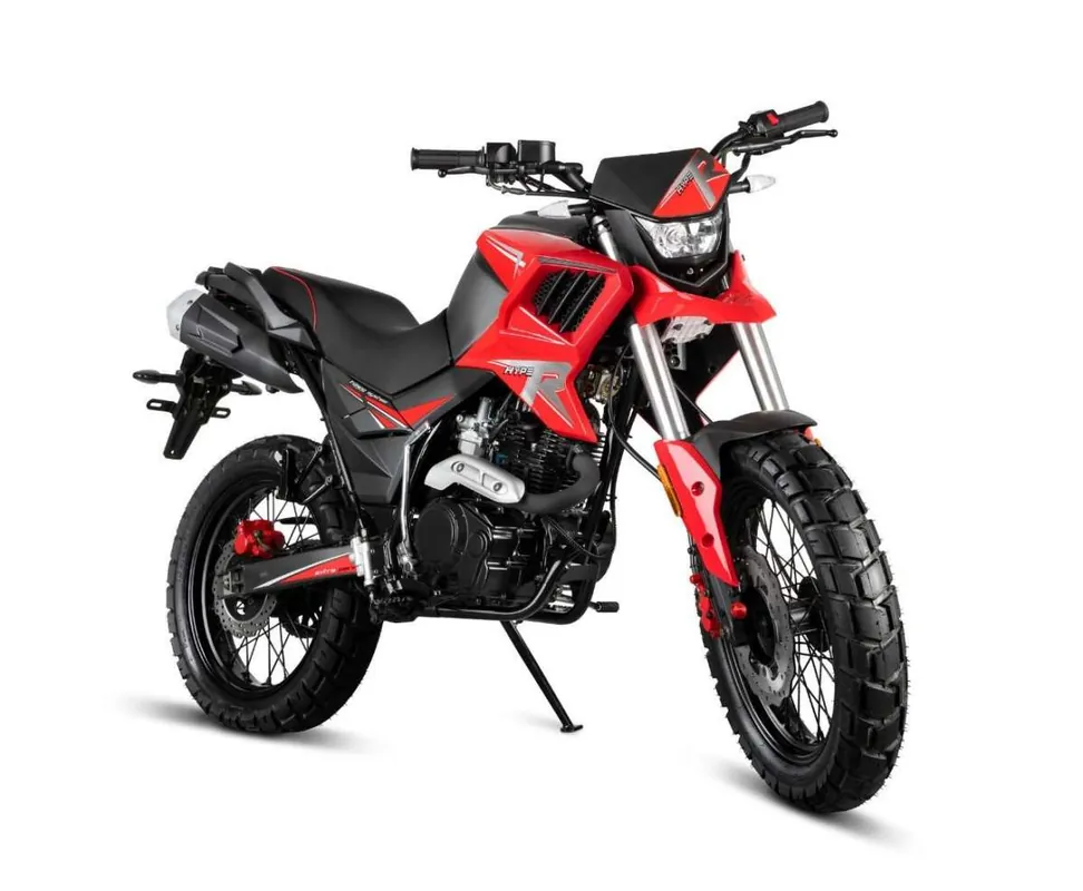 Motorrad Fighter 125 HR-S rot 90 km/h Euro 5 Schaltmoped 125ccm 4 Takt Leichtkraftrad Krad Kraftrad Meistverkauft