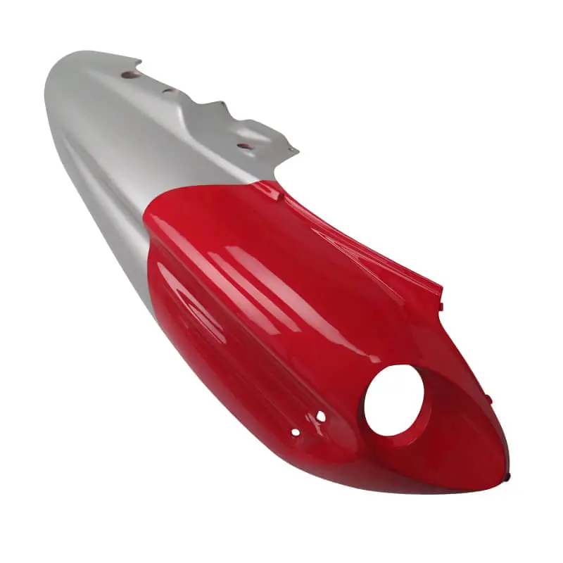 Heckverkleidung rechts silber-rot YYB950QT-2-16003-SI-R Verkleidung Abdeckung Heck Sitzbank Seite Knallerangebot