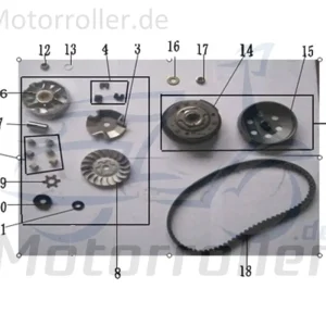 Nur Heute Jonway Florett 2.0 50 City Keilriemen 50ccm 2Takt 755.18.15 Antriebsriemen Treibriemen V-Belt Keil-Riemen Variomatik-Riemen Varioriemen